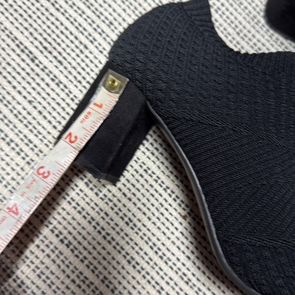 IMPO stretch Black Knit Ankle black heeled Booties size 9M - Picture 7 of 8